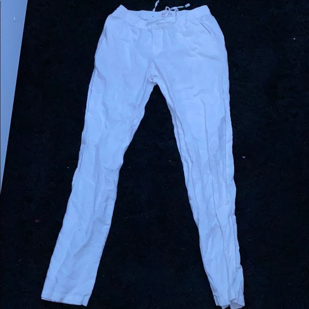 flowy white pants
